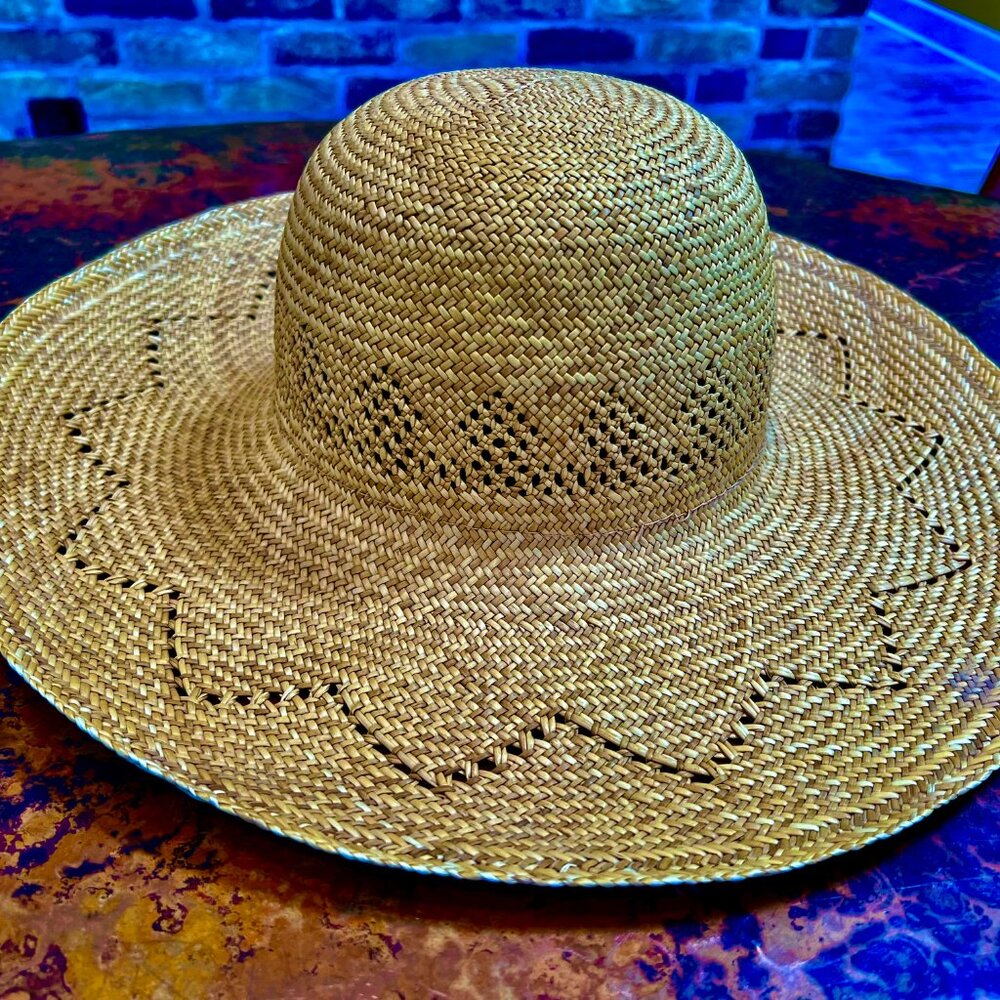 SALE! Neutral Wide Rimmed Straw Hat